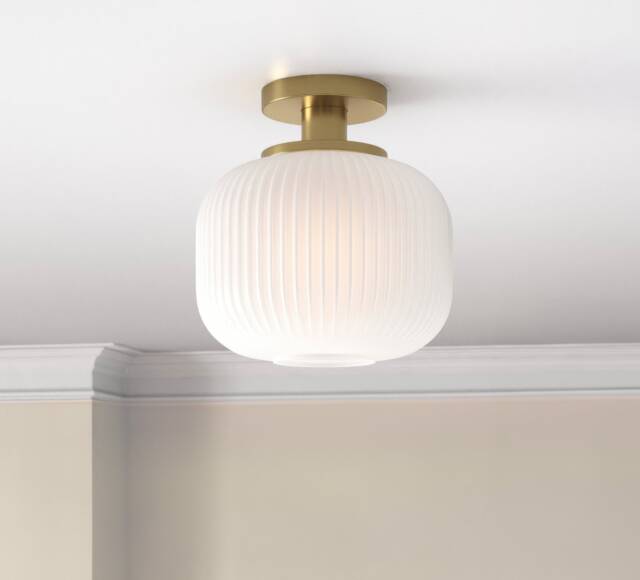 Flush Mount Ceiling Light, Ceiling Lights, Hallway Pendant Light, Round Light, Glass Light, Entryway Light, Glass Pendant Lighting - image 1