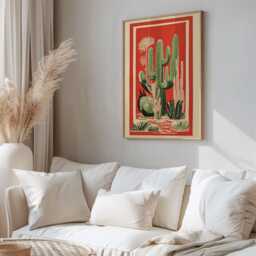 Cactus Print, Mexican Art, Decor, Painting, Wall Home Art Print - thumbnail 2