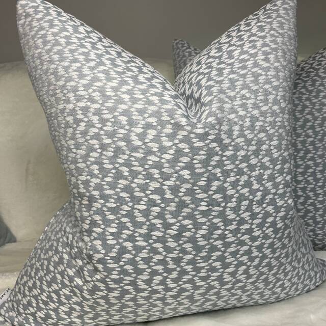 John Lewis & Partners Furnishing Fabric, Blue Cushion Cover, Decorative Pillow, Designer High Quality , Made in UK Sofa Pillowcase - image 1