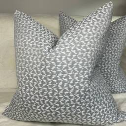 John Lewis & Partners Furnishing Fabric, Blue Cushion Cover, Decorative Pillow, Designer High Quality , Made in UK Sofa Pillowcase - thumbnail 3