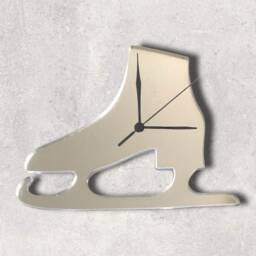Ice Skate Acrylic Clock - Many Colours Available - Bespoke Shapes & Sizes Made - thumbnail 2