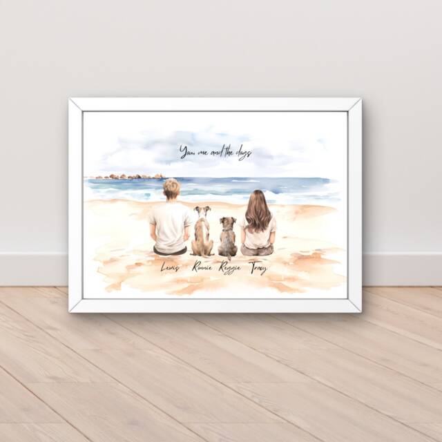 Mothers Day Gift From The Dog, Gifts Pet, Dog Mum Print, Pet Parent Gift, Lover Ideas, Present For Owners, Portraits - image 1