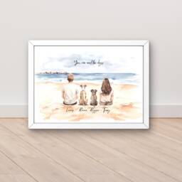 Mothers Day Gift From The Dog, Gifts Pet, Dog Mum Print, Pet Parent Gift, Lover Ideas, Present For Owners, Portraits - thumbnail 1