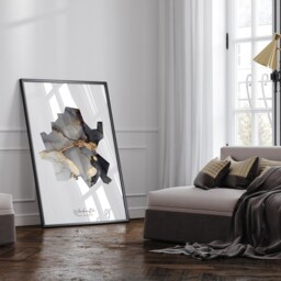 Wolverhampton Map Black & Gold Wall Art Print - West Midlands England United Kingdom Great Britain - thumbnail 2