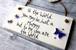 Mom Personalized Plaque - Mommy Plaque -Mum House Sign Mummy Mum Gift For Birthday - thumbnail 1