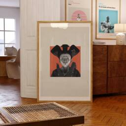 Ghost in The Shell - Movie Poster, Retro, Mid Century Modern, Vintage Art Print, Minimalist - thumbnail 1
