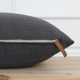 Black Outdoor Pillow Cover Patio Outside Weatherproof Indoor Pillows - Thomas - thumbnail 2
