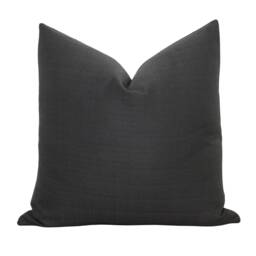 Black Outdoor Pillow Cover Patio Outside Weatherproof Indoor Pillows - Thomas - thumbnail 3
