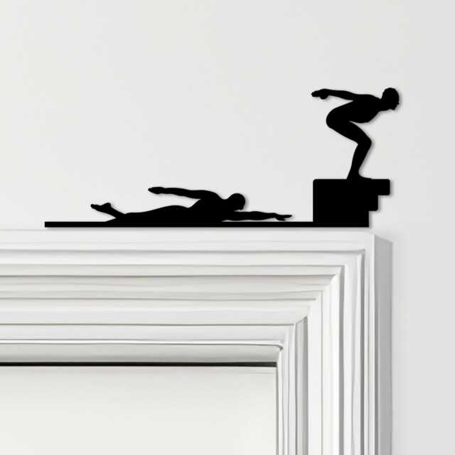 Door Topper Swimming & Diver Various Colours Top Of Decorative Sign - Novelty Wall Decor, Frame Art, Art - image 1