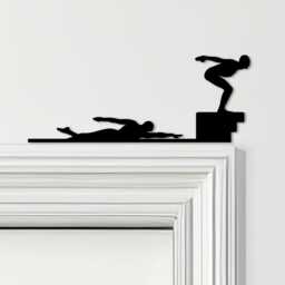 Door Topper Swimming & Diver Various Colours Top Of Decorative Sign - Novelty Wall Decor, Frame Art, Art - thumbnail 1