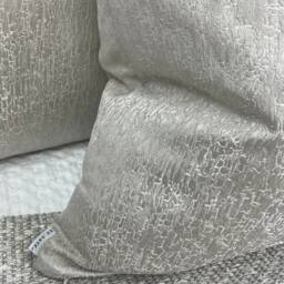 Blake Luxury Textured Cushion Cover Shell Grey Designer Fabric Pillow Case Handmade Double Sided Sofa Bed Bill Beaumont - thumbnail 2