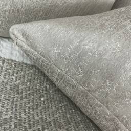 Blake Luxury Textured Cushion Cover Shell Grey Designer Fabric Pillow Case Handmade Double Sided Sofa Bed Bill Beaumont - thumbnail 4