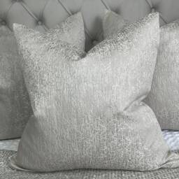Blake Luxury Textured Cushion Cover Shell Grey Designer Fabric Pillow Case Handmade Double Sided Sofa Bed Bill Beaumont