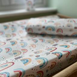 Rainbow Baby Changing Mat, Wedge Baby Changing Mat, Anti Roll Change Rainbow Decor, Mat - thumbnail 3