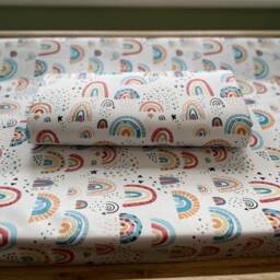 Rainbow Baby Changing Mat, Wedge Baby Changing Mat, Anti Roll Change Rainbow Decor, Mat - thumbnail 2
