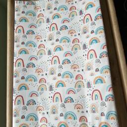 Rainbow Baby Changing Mat, Wedge Baby Changing Mat, Anti Roll Change Rainbow Decor, Mat - thumbnail 4