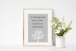 Personalised Grandparent's House Family Tree Print - thumbnail 1