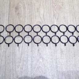 Curtain Rail Set Upwrought Iron - Forged Steel Hand Made in UK + Free Fitting Kit - thumbnail 4