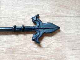 Curtain Rail Set Upwrought Iron - Forged Steel Hand Made in UK + Free Fitting Kit - thumbnail 1