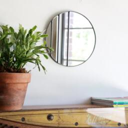 Circle Mirror Handmade Leaded Wall Round Oval Ombre Small - thumbnail 4