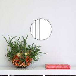 Circle Mirror Handmade Leaded Wall Round Oval Ombre Small - thumbnail 3