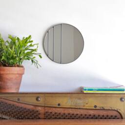 Circle Mirror Handmade Leaded Wall Round Oval Ombre Small - thumbnail 2