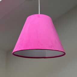 Hot Pink Velvet Coolie Lampshade Empire Hot Pink Ceiling Light Shade