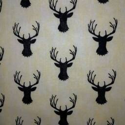 Woodland Stag Crib Sheet Distressed Buck Deer Print, Hunting Cabin Decor - thumbnail 3