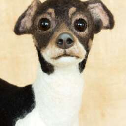 Made To Order Needle Felted Dog Custom Needle Felted Animal Sculpture - thumbnail 3