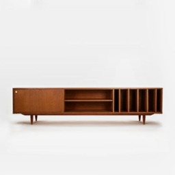 Mid-Century Sideboard, Dresser, Commode, Credenza Made Of Oak Vaneer - Livlo T-S18