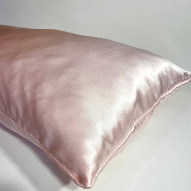 100% Mulberry Silk 22Momme Double Sided Standard, Queen Or King Adult Pillowcase With Mesh Laundry Bag - image 1
