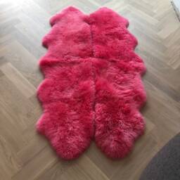 Pink Sheepskin, Flamingo Rug, Bright Pink, Pink Sheepskin Girls Room, Fur, Quadruple Size, Xxl Accessories - thumbnail 2