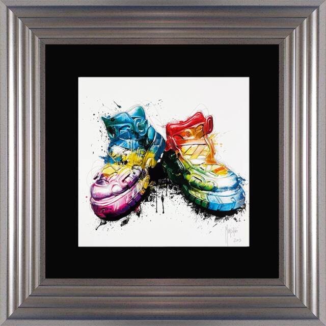 Patrice Murciano Wall Art - My Shoes- Framed Print With Border - 55cm X 55cm Choice Of Frame Colour - image 1