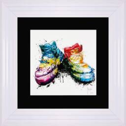 Patrice Murciano Wall Art - My Shoes- Framed Print With Border - 55cm X 55cm Choice Of Frame Colour - thumbnail 2