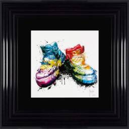 Patrice Murciano Wall Art - My Shoes- Framed Print With Border - 55cm X 55cm Choice Of Frame Colour - thumbnail 3
