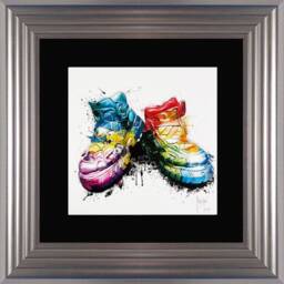 Patrice Murciano Wall Art - My Shoes- Framed Print With Border - 55cm X 55cm Choice Of Frame Colour - thumbnail 1