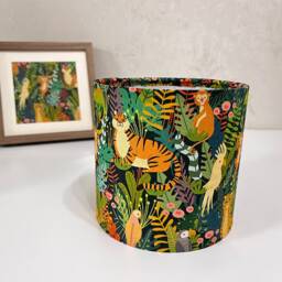 Animal Pattern Lamp Shade, Zoo Lampshade For Table Lamp Floor Lamp, Children's Shades - thumbnail 4