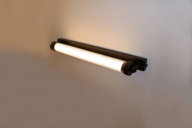 Black Bathroom Wall Vanity Prism Light - image 1