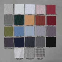 stonewashed Linen Flat Sheet Moss Green Bedding, Custom Size - thumbnail 4