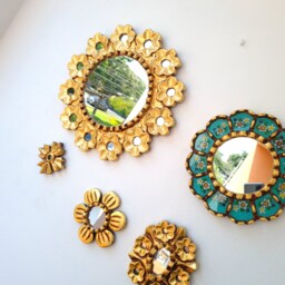 "Peruvian Mirrors ""Rosedal Turquoise" - thumbnail 2