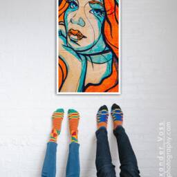 street Art Poster Berlin - Wall Art On Truck Tarpaulin Xxl Portrait Format 100 X 50 cm Can Be Hung Without A Frame Print Directly From The - thumbnail 3