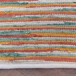 2 X 3 Handwoven Rag Rug, Chindi Dhurrie Rug-Mat, Traditional Rajasthani, Indian, Handmade, Small Custom - thumbnail 2