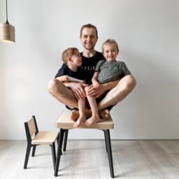 Birch Montessori Table With 2 Chairs Kids Activity Set T 48x57 - thumbnail 2