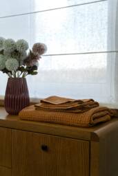Handmade Waffle Linen Cotton Towel Set Family Bath Towels