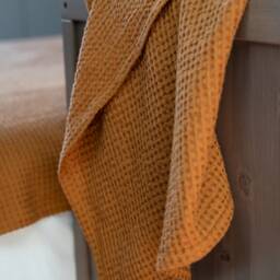 Handmade Waffle Linen Cotton Towel Set Family Bath Towels - thumbnail 3