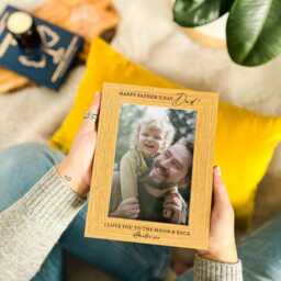 Personalised Happy Fathers Day Gift - Custom Picture Frame Best For Dad, From Daughter Or Son - Birthday Keepsake Photo Idea - thumbnail 4
