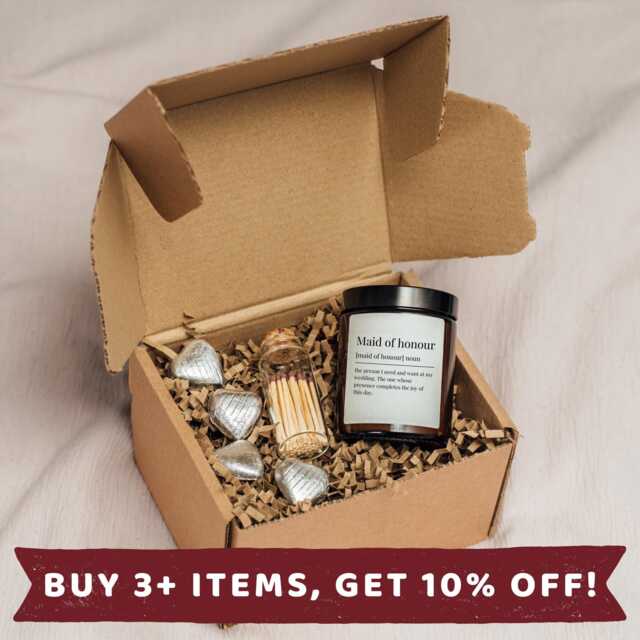 Maid Of Honour Candle Gift Box Proposal Card Of A - image 1