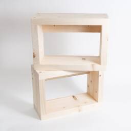 Wooden Floating Bedside Tables/Rustic Chunky Wood - thumbnail 3