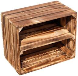 Vintage Apple Crate Coffee Table, With Shelving On Castors , Hand Made in Hampshire - thumbnail 3
