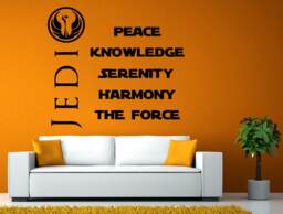 Peace Knowledge Serenity Harmony The Force Wall Window Vehicle Sticker Decal Vinyl Fathead Mural Decor L2057 - thumbnail 1